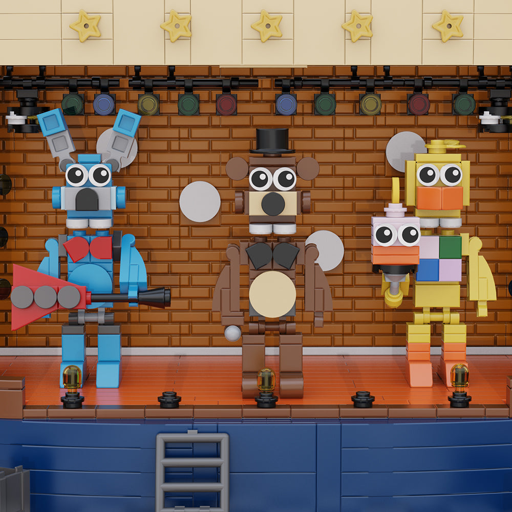 MOC FNAF Playset of the Showtime and Pizzeria