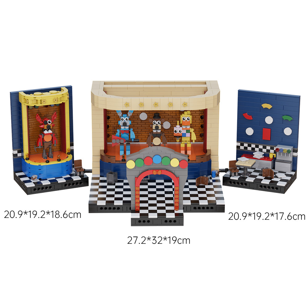 MOC FNAF Playset of the Showtime and Pizzeria