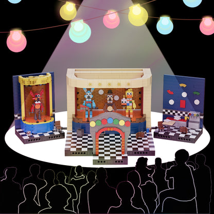 MOC FNAF Playset of the Showtime and Pizzeria