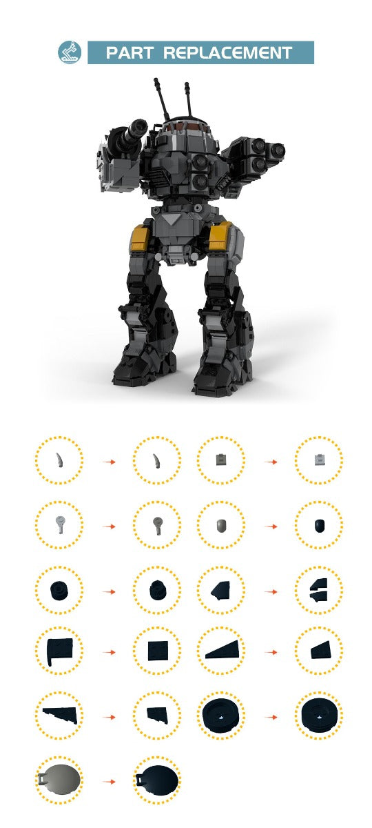 MOC-137563 BattleTech UrbanMech K-9 BattleMech