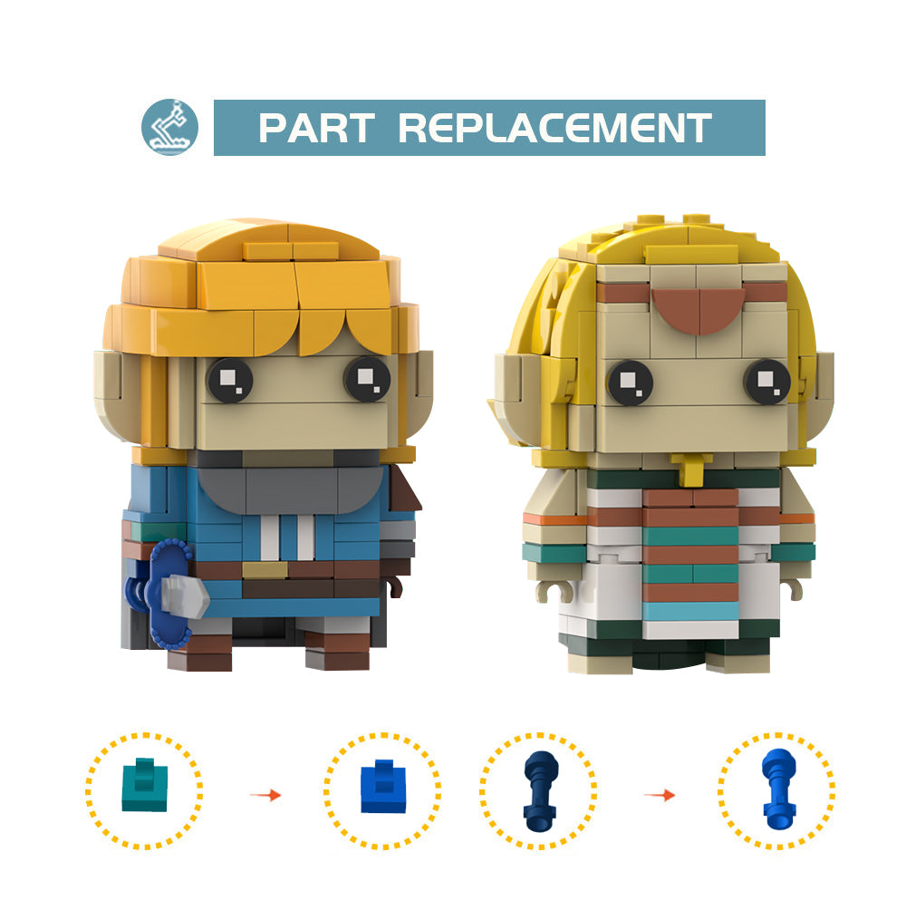 MOC-167333 The Legend of Zelda: Tears of the Kingdom link and zelda princess