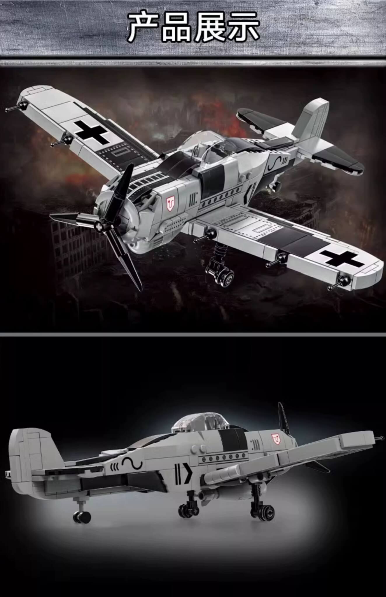 12GO 66066 German FW190 fighter