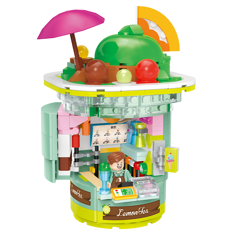 MOC Matcha Cafe on  Food building blocks Architecture series bricks set