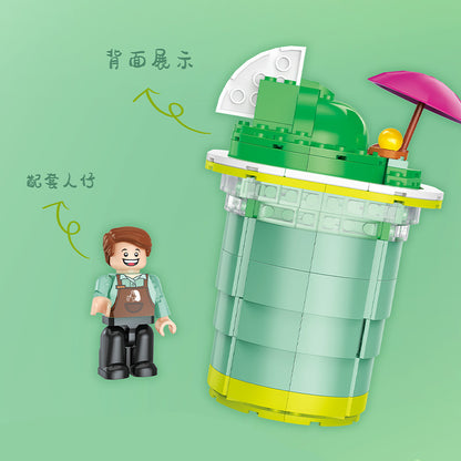 MOC Matcha Cafe on  Food building blocks Architecture series bricks set