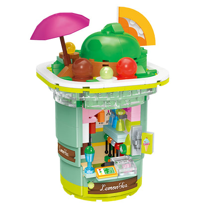 MOC Matcha Cafe on  Food building blocks Architecture series bricks set