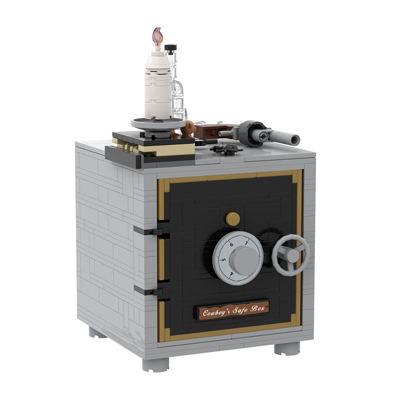 MOC Sheriff's Safe with Combination Lock building blocks series bricks set