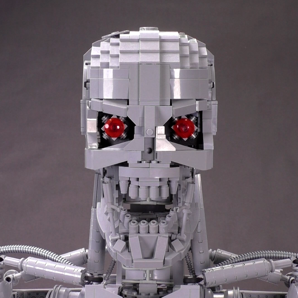 MOC - Terminator T-800 Bust By Martin Latta building blocks series bricks set