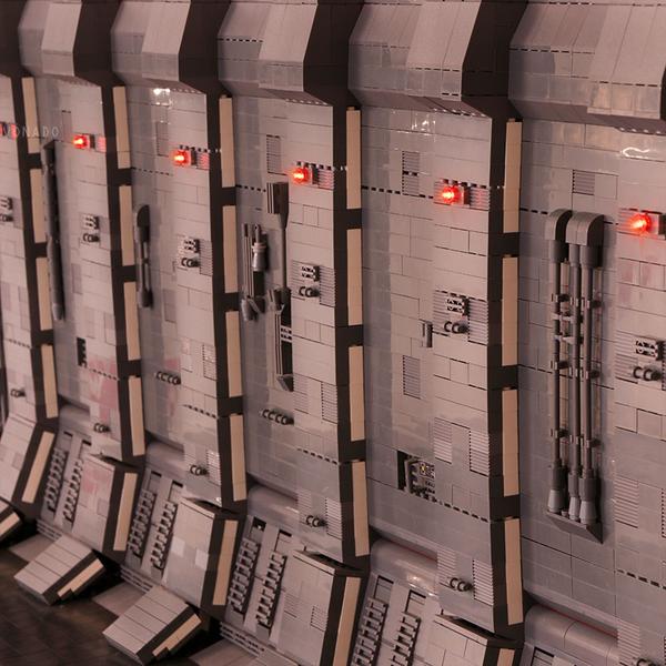 MOC-0631 Star Wars Docking Bay 327 Hanger MOC for minifig scale UCS Falcon Limited Edition building blocks bricks set