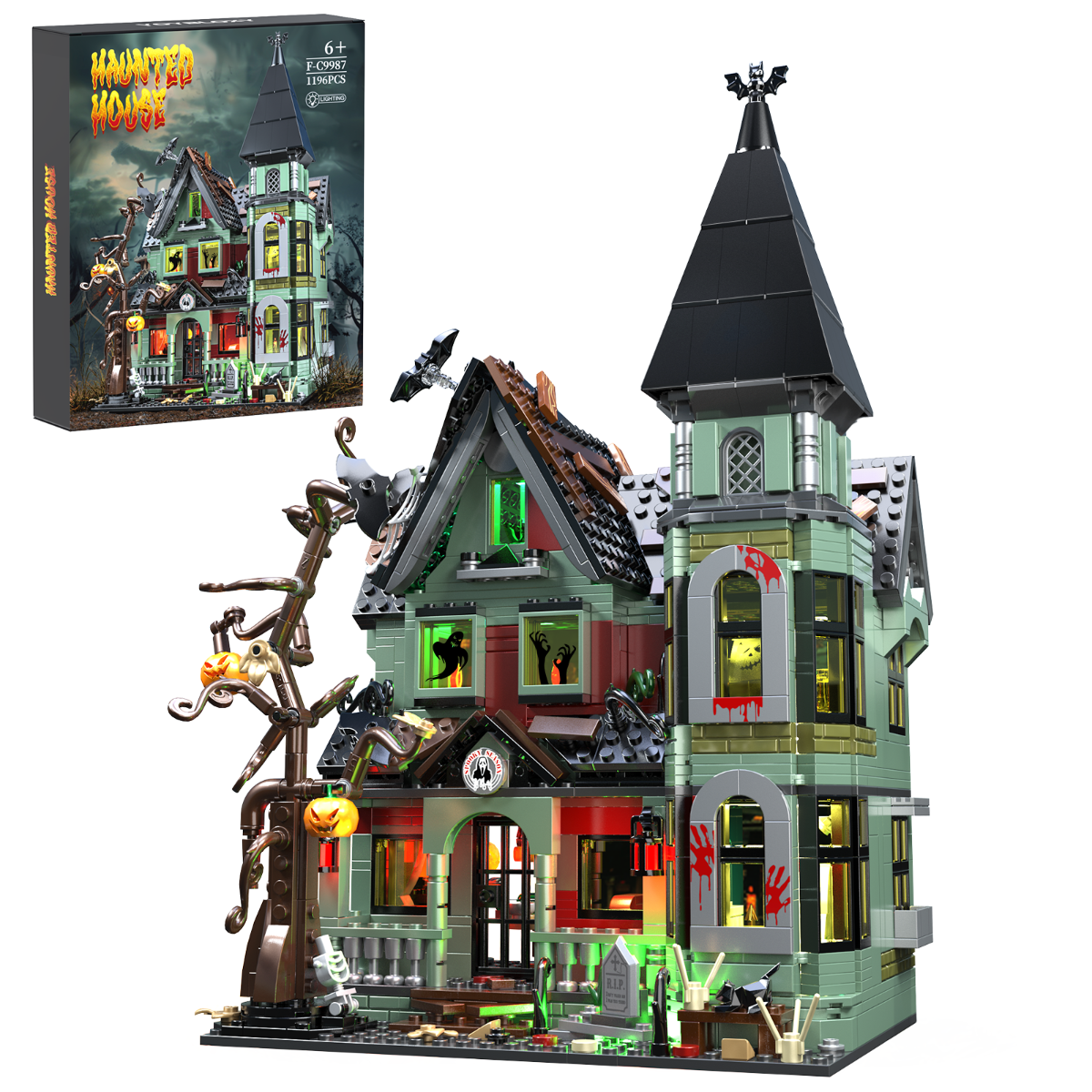1196 PCS Haunted House