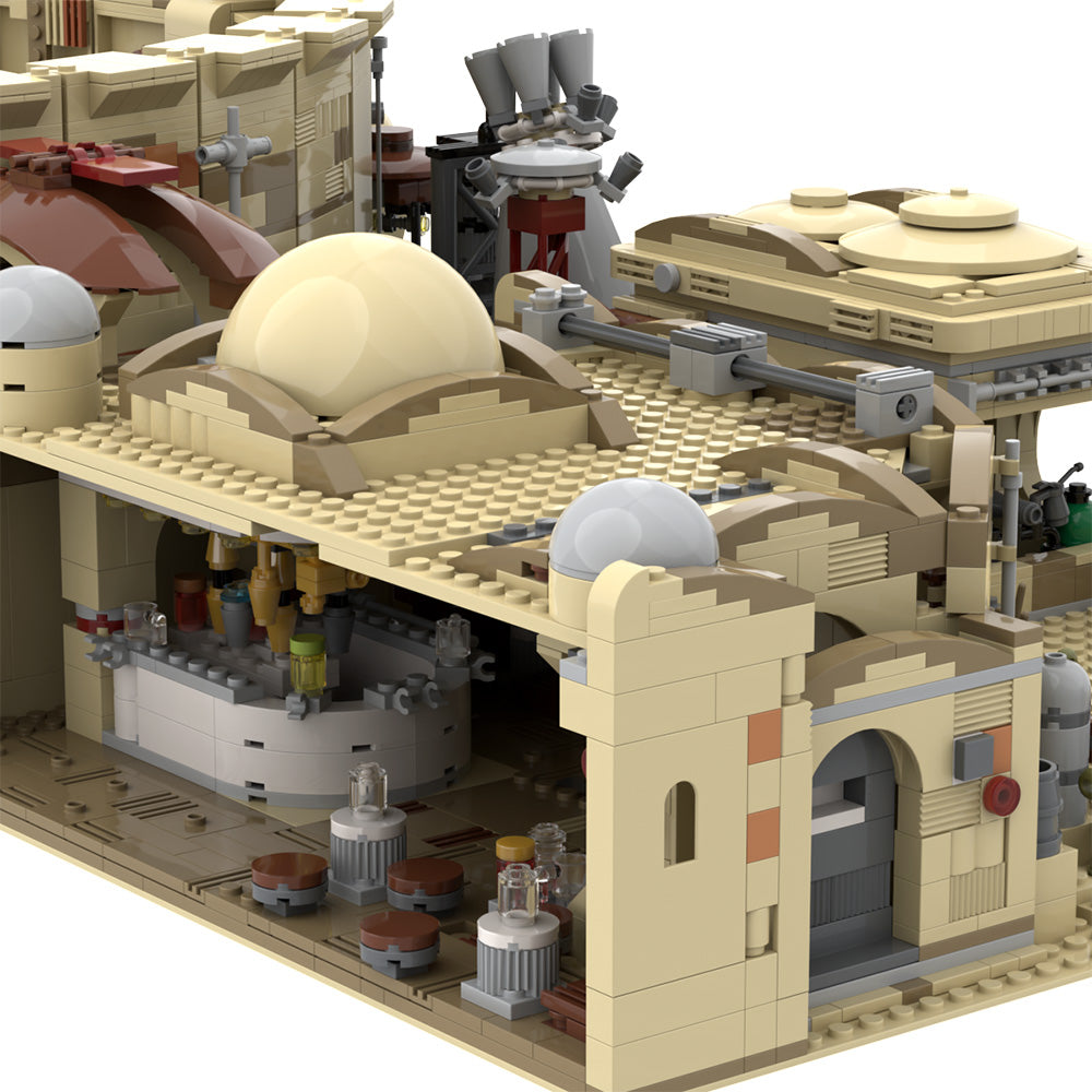 MOC-41406 Mos Eisley Spaceport from A New Hope for 75257 and 75271 building blocks series bricks set