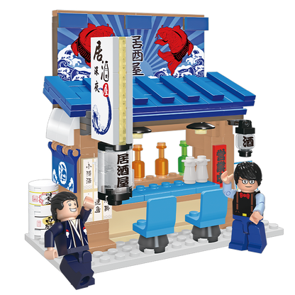 MOC Savoring Japanese Izakaya Delights at the Pub building blocks Architecture series bricks set