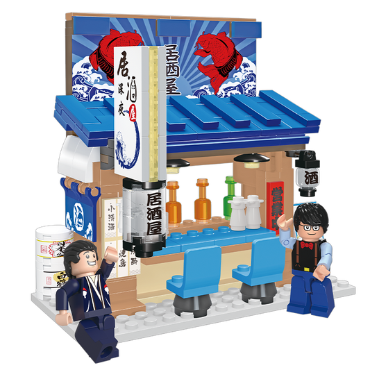 MOC Savoring Japanese Izakaya Delights at the Pub building blocks Architecture series bricks set