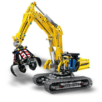 LELE 38014 Excavator Engineering Truck compatible LEGO 42006 Power Function 2 in 1