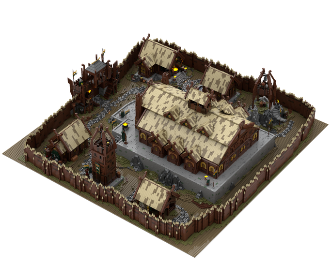 MOC-156052 Ultimate Edoras Rohan Town