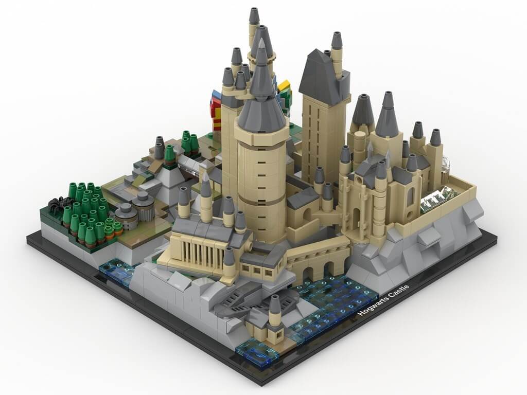 MOC 25280 H?gwarts Castle Architecture by MOMAtteo79