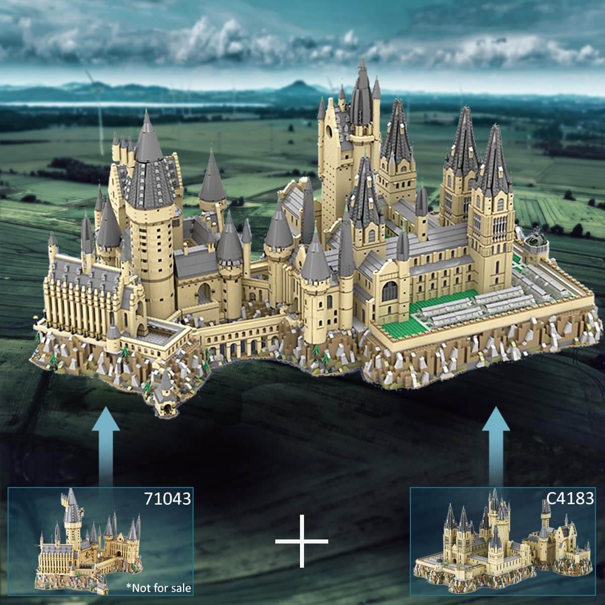 MOC 30884 Hogwart Castle Epic Extension