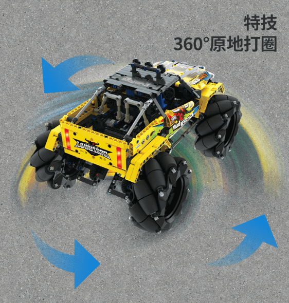 QIHUI 9802 Jaeger Master: Stunt Drift 4WD SUV with RC + LED Light Kits