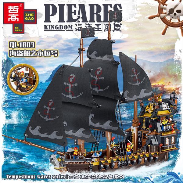 ZHEGAO QL1803 The Black Eternal Pirate Ship ? Pirates Of The Caribbean