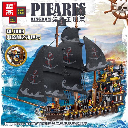 ZHEGAO QL1803 The Black Eternal Pirate Ship ? Pirates Of The Caribbean